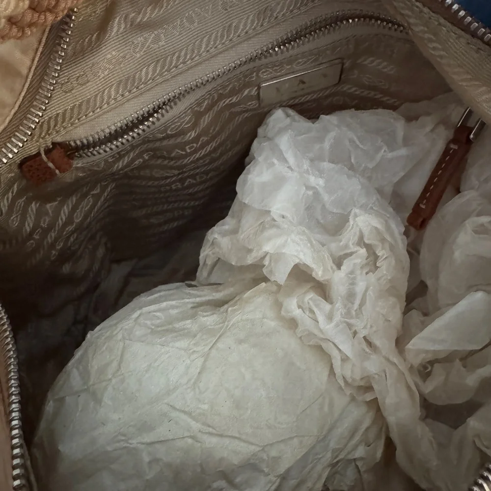 PRADA Nylon Tie Dye Knot Embellished Rope‎ hobo Bag - Picture 7 of 12